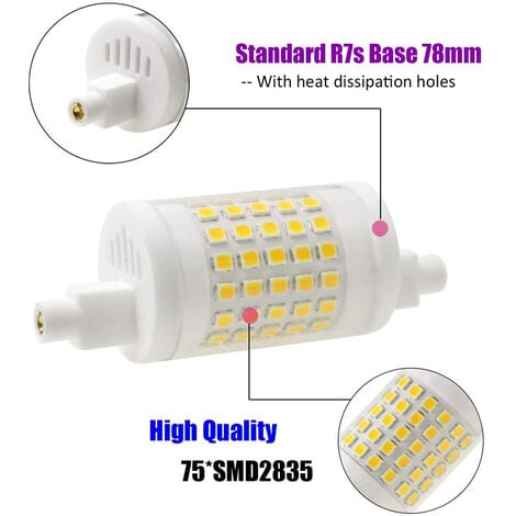 R7s 10W 78mm x 29mm Dimmable LED Bulb + (Enhanced Dimming) Warm White-4000k