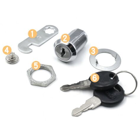 2 Pieces Black Desk Drawer Lock Alloy Lock With 4 Keys Furniture