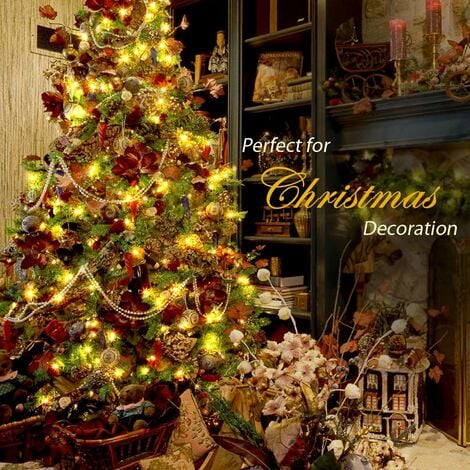 Christmas tree Lights, 20FT 96LED Lights with Remote Control 8 Modes  Christmas Lights Waterproof, Extendable for Indoor & Outdoor, Wedding  Party, New