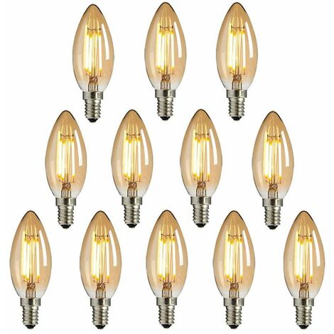 Ampoule LED E14 E27, 220V, variable, Vintage, Filament, T22, 1W