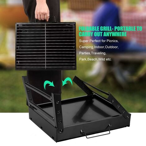  Barbecue Grill Portable BBQ Charcoal Grill Smoker Grill for  Outdoor Cooking Camping Hiking Picnics Backpacking : Patio, Lawn & Garden