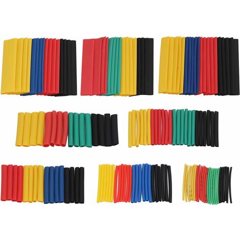 Heat Shrink Tubing Kit,Mini Heat Gun + 328 PCS Heat Shrink Wrap Tube 2:1.