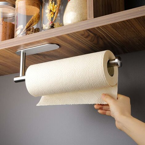 Perforated/Adhesive Paper Towel Holder Under Cabinet Wall Mount