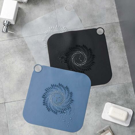 1pc Blue Shower Drain Covers,Silicone Tube Drain Hair Catcher