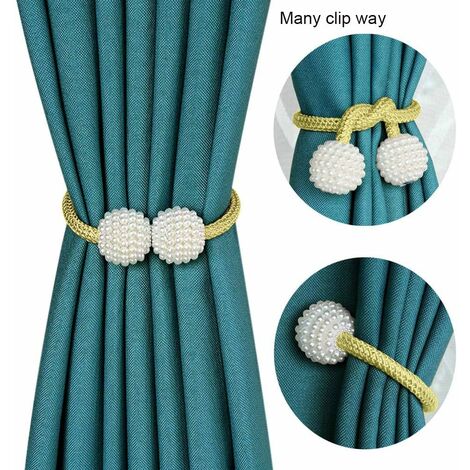 11 Colors Modern Simple Tieback Magnet Curtain Buckle Curtain Clips  Magnetic Curtain Holder Strap Decorative Accessories 1pcs