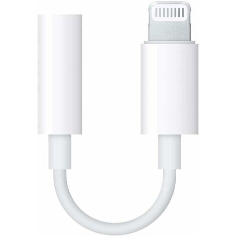 Apple iPhone 14 Pro Max Lighting To 3.5mm Aux Audio Headphone Adapter White  Pack Of 2