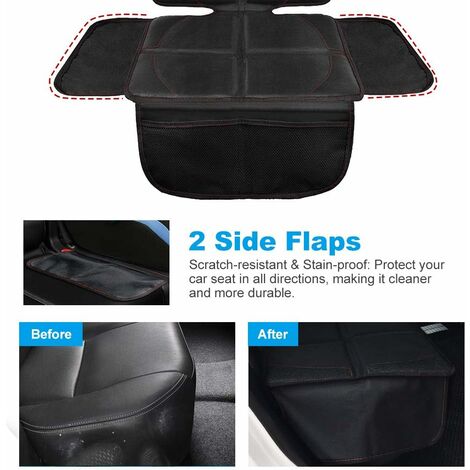 LITZEE Car Seat Protector Non-slip Waterproof With Storage Pockets