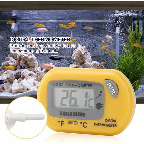 LITZEE Aquarium Thermometer LCD Digital Display Temperature