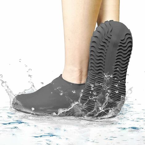 LITZEE Shoes Cover, Waterproof Shoes Cover Silicone, Non - Slip Overshoes,  Reusable & Washable Shoe Covers, Reinforced Non - Slip Sole Suitable for  Rainy, Snowy Days for Men Women