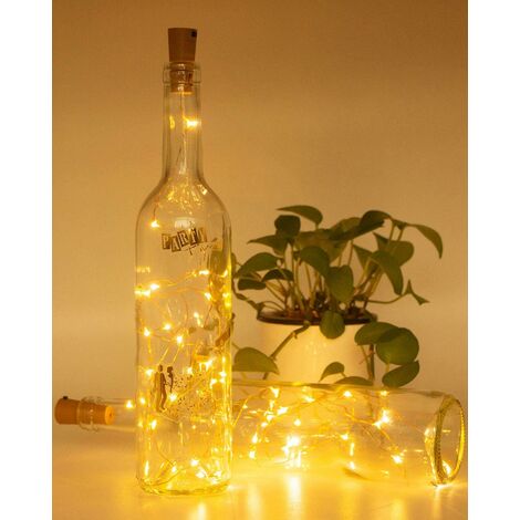 1.5M LED Cork Wine Bottle Light USB Rechargeable String Lights DIY Fairy  Light For Outdoor Home Party Wedding Decor