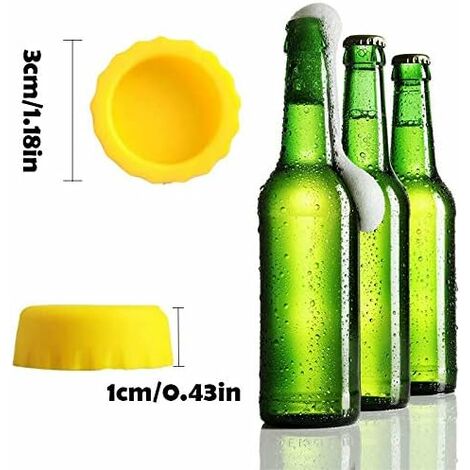 8-piece set silicone bottle caps, beer saver, beer capsules, bottle cap, beer  cap, caps, wine and juice bottle 