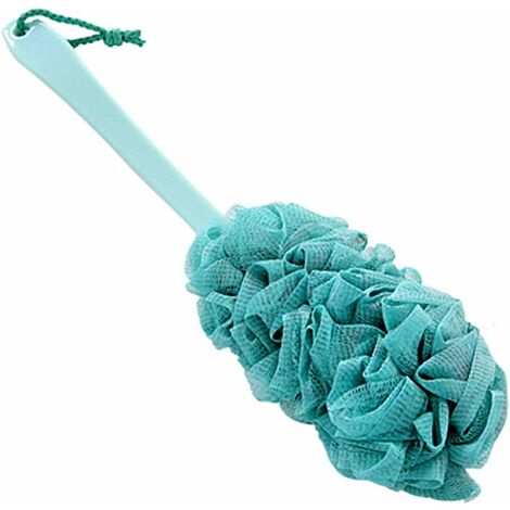 2 Pack Loofah Sponge Back Scrubber Long Handled Sponge Mesh Pouf