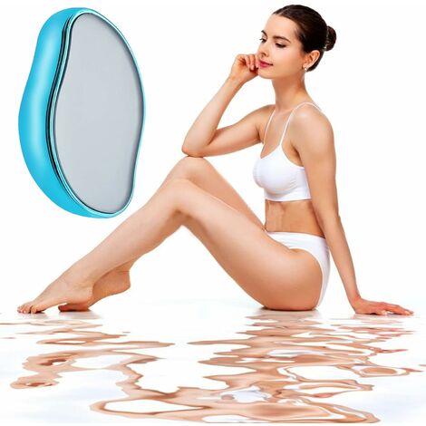 Cheap Portable Crystal Hair Eraser Painless Manual Hair Removal Skin Exfoliator  Tool for Body Any Part