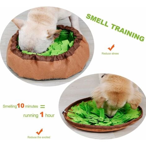 Popular Interactive Dog Toys-Pet Snuffle Mat,Wooly Feeding Traning Mat,Dog  Nosework Feed Mat Stress Release,Encourages Natural Foraging  Skills,Washable