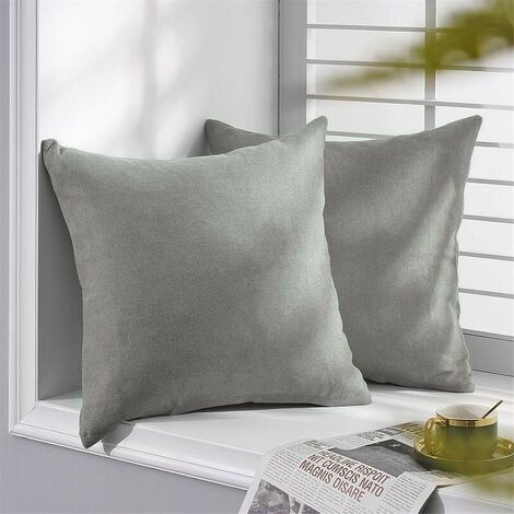Deconovo Christmas Throw Pillow Covers 18x18 Inch, Set of 2 - Corduroy  Pillow Case for Bed Couch Office, Cream, No Pillow Insert 
