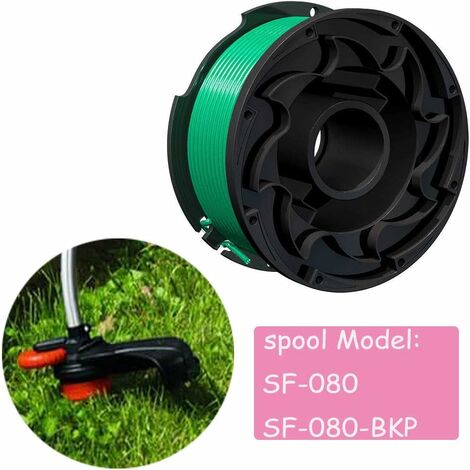 GH3000 Trimmer Replacement Spools Compatible with Black and Decker SF-080  LST540 Weed Eater, 20ft 0.080 inch GH3000R LST540B LST540 Edger Refills