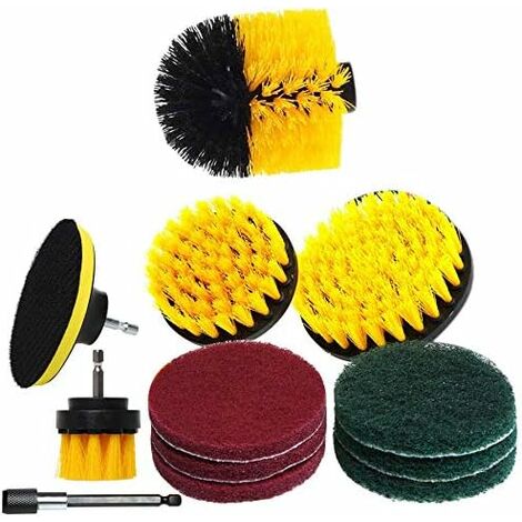Wire Brush Wheel Cup Brush,12pcs Wire Brush Set, Wire Brush For Drill 1/4  Inch, Drill Attachment Co