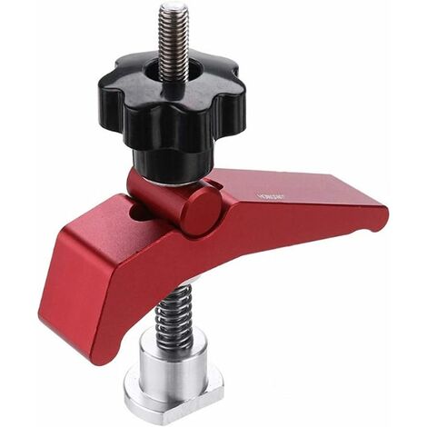 T-Slot Clamp, T-Track Clamp, Hold-Down Clamp with 8mm Threaded, Suitable  for Many Woodworking and Metalworking Applications for Work Holding,  Positioning, and Fixturing(Whole Set) 