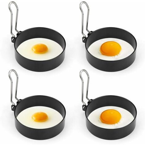Fried Egg Cooking Mold Shaper 4 Pcs Stainless Steel Kitchen Pan