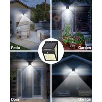 140 LED Solar Security Lights Outdoor, Solar Motion Sensor Lights 270?Wide Angle Waterproof Solar Powered Durable Wall Lights Outside 3 Modes for Garden Fence Door Yard Garage Pathway (1 Pack) [Energy Class A+++]