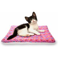 Dog and Cat Blankets for Soft Sleeping Pet 4 Size 4 Color(Pink Thicker,Small