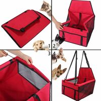LITZEE Car Booster Seat for Dogs,Pet Car Seat Cover with Safety Belt - Waterproof Bag,Car Cushion Pad for Dogs and Cats