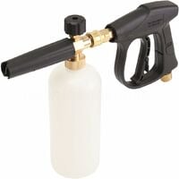 LITZEE High Pressure Washer Gun with 5 Water Nozzles Tip and 1L Snow Foam Bottle Kit for Car Bumpers Window Cleaning M22 Metric Male Threaded Connection