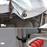 LITZEE 25PCS Elastic Tarpaulin Tensioner, Professional Tensioner with Ball, Rubber Tensioner Attachment for Tarpaulins, Attaching Banners, Tents, Posters