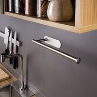 LITZEE Kitchen Towel Holder - Self-adhesive Kitchen Towel Holder Stainless Steel