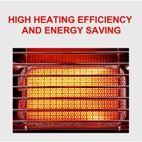 Ceramic Gas Heater for Outdoor, Tent, Caravan, Camping - Red