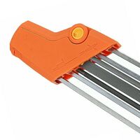2in1 Chain Sharpener Hand Grinding Tool Sharpener Quick Sharpen Grind Fits - Orange 5.5mm