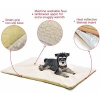 Self Heating Snooze Pad Pet Bed Mat for Pets Cats, Warming Mat Heated Blanket Dogs and Kittens for Travel or Home