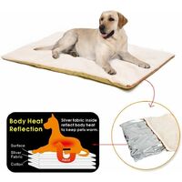 Self Heating Snooze Pad Pet Bed Mat for Pets Cats, Warming Mat Heated Blanket Dogs and Kittens for Travel or Home