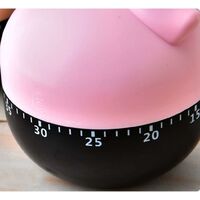 Kitchen Timer 1-60min 360 Degree Cooking Mechanical Timers Time Counters Pig Shape Countdown Clock Alarm for Learning Yoga Exercising