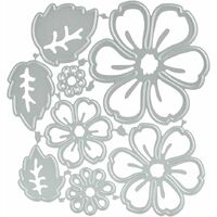 6/Pcs Peony Flower Metal Die Cuts for Card Making Spring Flower