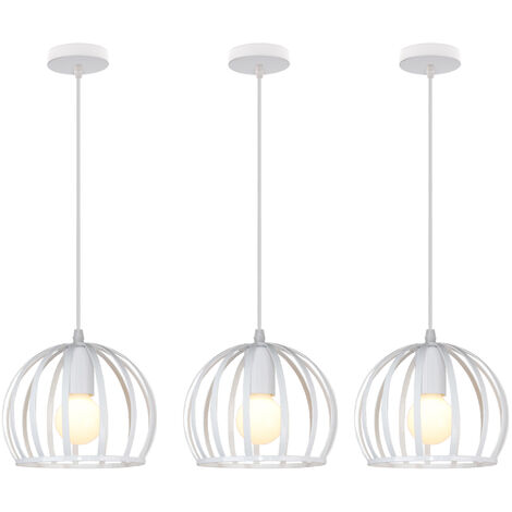 Modern Ceiling Pendant Light Metal Cage Chandelier Adjustable Hanging ...