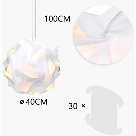 Puzzle Lampshade Modern DIY Hanging Ceiling Lamp Shade Creative Hanging Lamp For Bedroom Living Room Ø40CM