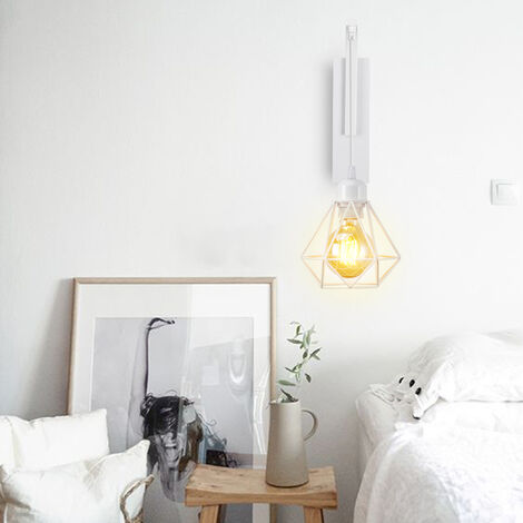 Geometric wall store sconce light