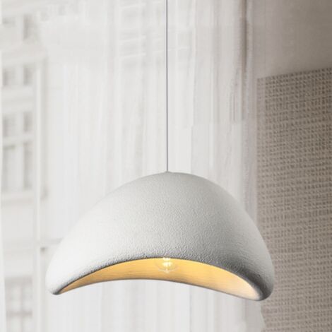 Modern Pendant Lamp Indoor Ceiling Lamp Adjustable Hanging Lamp White Chandelier Lampshade Ø20CM 2PCS (1/5)