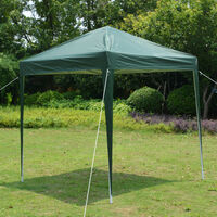 Waterproof right angle folding tent outdoor garden picnic party beach portable tent 2x2M - Green