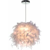 Pendant Light White 25CM Ceiling Lamp Nordic Modern E27 for Children's Room Cafe Bar