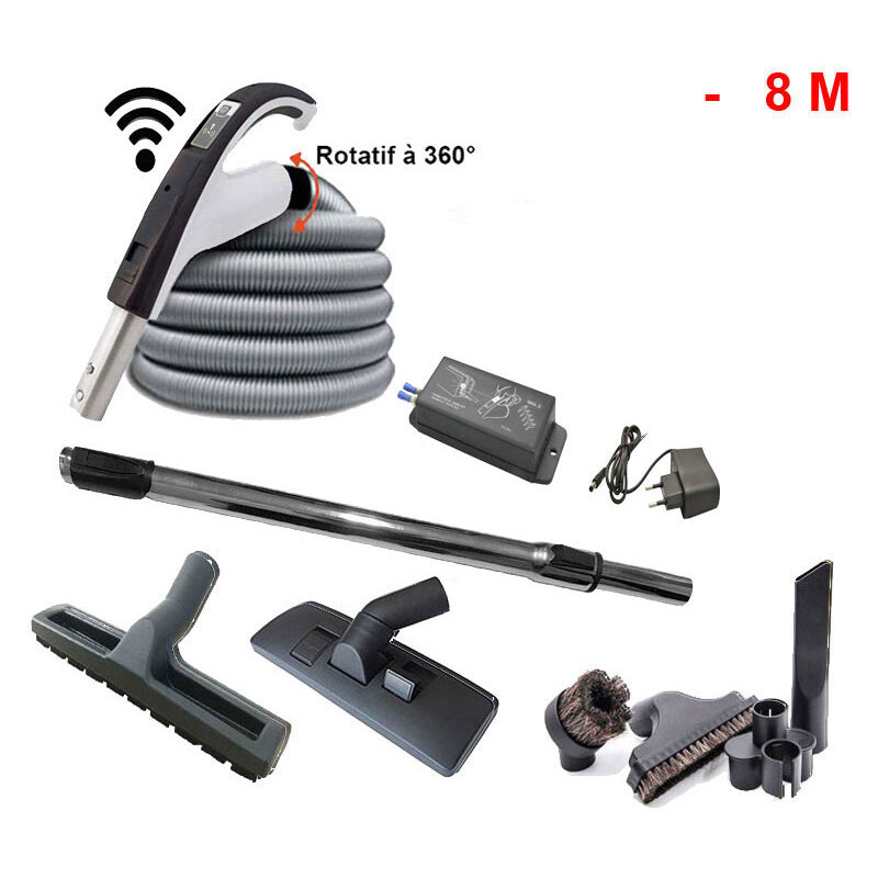Set 8 accessoires + 1 flexible premium Plastiflex avec bouton marche/arrêt - longueur au choix Set 8 accessoires + 1 flexible premium Plastiflex avec bouton marche/arrêt - longueur au choix