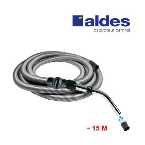 Flexible ALDES avec poignée standard chromée remplace la poignée de commande pneumatique ALDES 11070062 avec douille de démarrage - longueur au choix - 15m