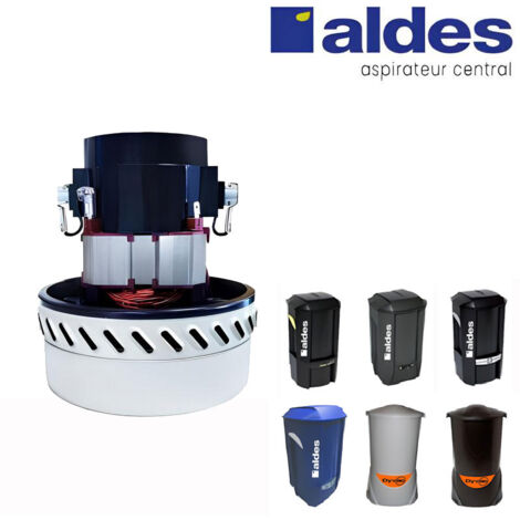 Moteur 1300W type Aldes pour centrales C. Cleaner, C.Booster, C.Power, C.Dooble, C.Blue, Dyvac, remplace le moteur ALDES 11171626, garantie 2 ans