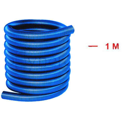 Flexible aspiration centralisée nu - bleu - longueur au choix - 1m