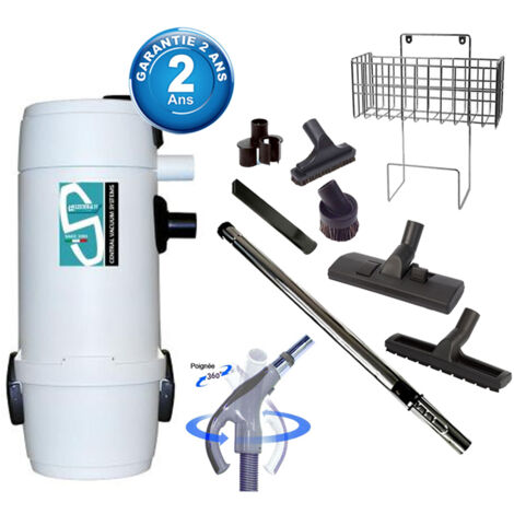 Aspiration centralisée Sistem Air Sunny Smart 7 (jusqu’à 250 m²), Garantie 2 ans + Set inter 9 M + 8 accessoires + 1 Kit de nettoyage micro offert (1/5)