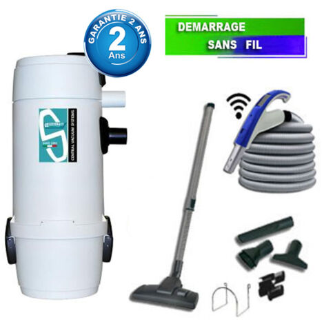 Aspirateur central type ALDES, Sunny Smart 7 plus (jusqu’à 250 m²) + set accessoires - Garantie 2 ans (1/5)