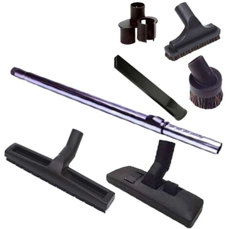 Set 7 accessoires RETRAFLEX (1 Brosse combinée, 1 Brosse sol dur 300 mm, 1 Canne télescopique Chromé perforée + 1 sac de 4 accessoires) (1/5)