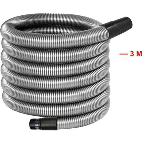 Atepac – Rallonge flexible pour aspiration centralisée 3m – Diamètre intérieur 32mm – Matériau anti-écrasement – Longueur au choix 2m à 7m
