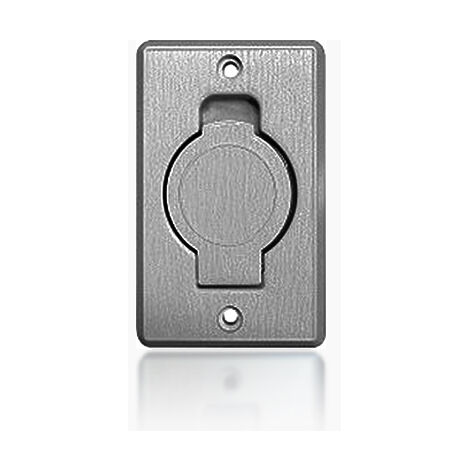 Prise murale porte ronde - couleur au choix - silver